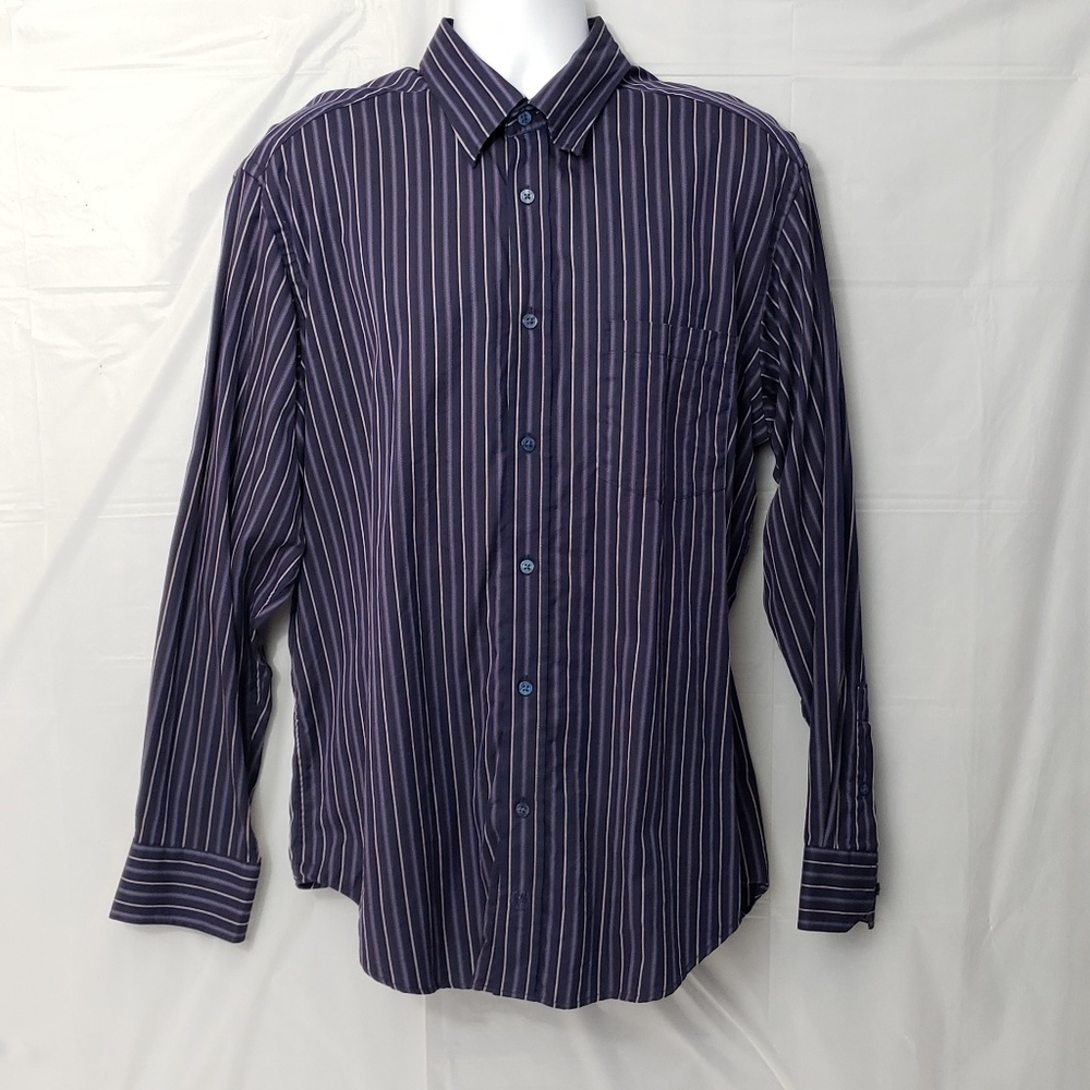 Bugatchi Uomo Mens XL Long Sleeve Button Shirt